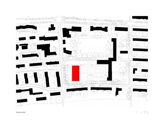 WBW Waldrap Schulanlage Borrweg Lageplan