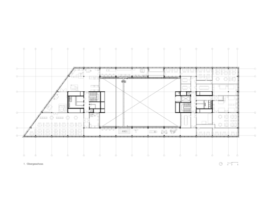 Waldrap Innovationspark Biel Grundriss 1 OG