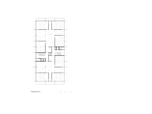 Waldrap Schulanlage Borrweg Grundriss OG2